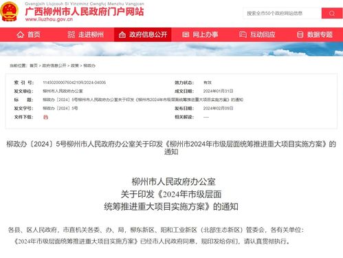 统筹推进379个重大项目 柳州今年这样干